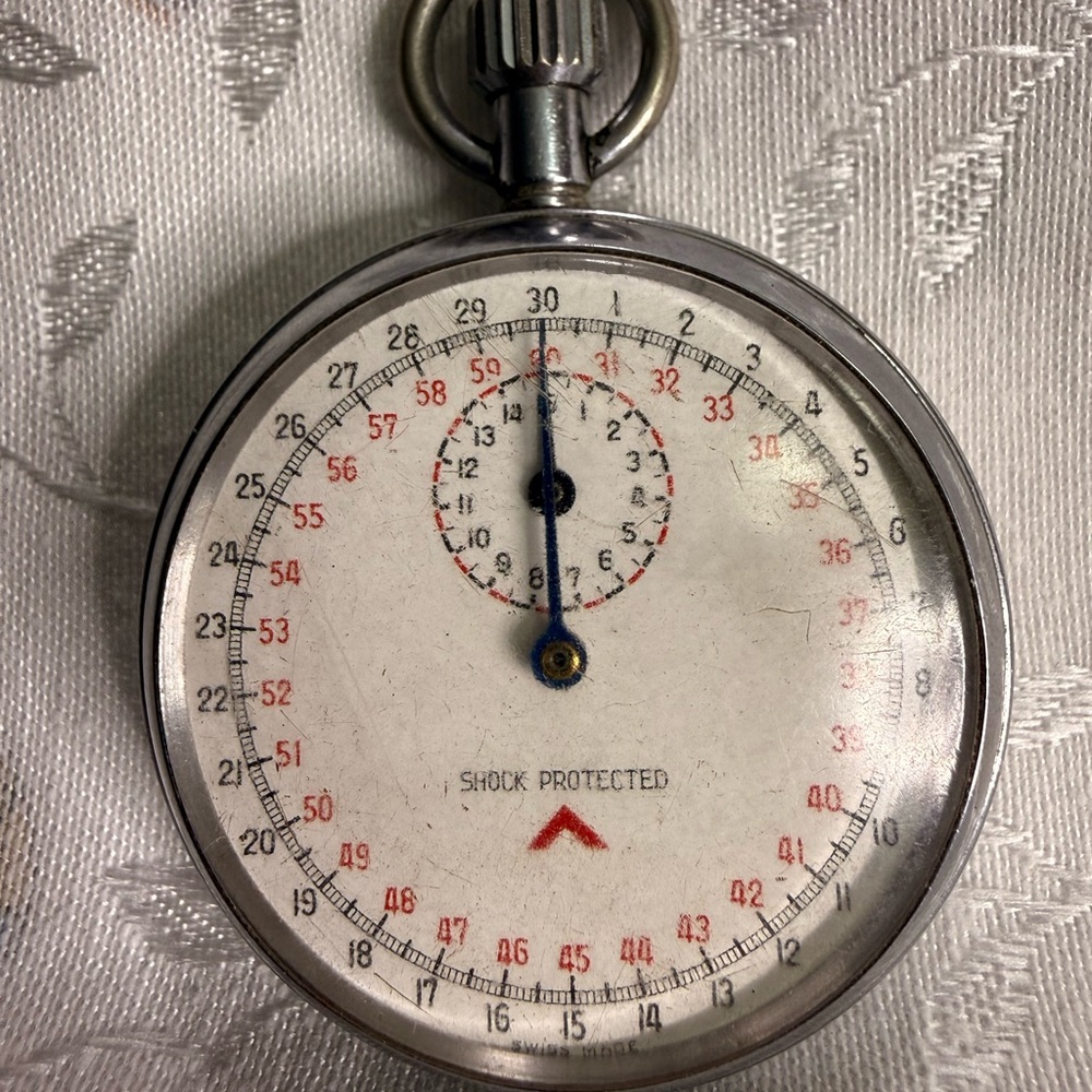 Vintage Silver Stopwatch
